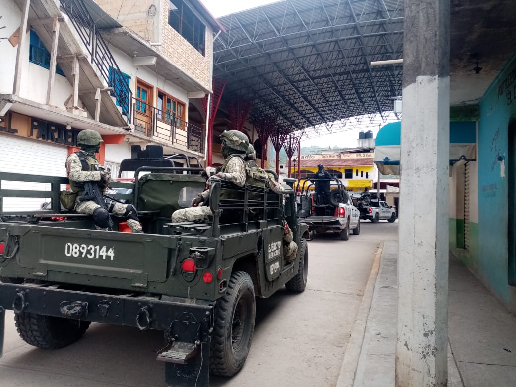 Policía Estatal SEDENA y Guardia Nacional refuerzan puntos