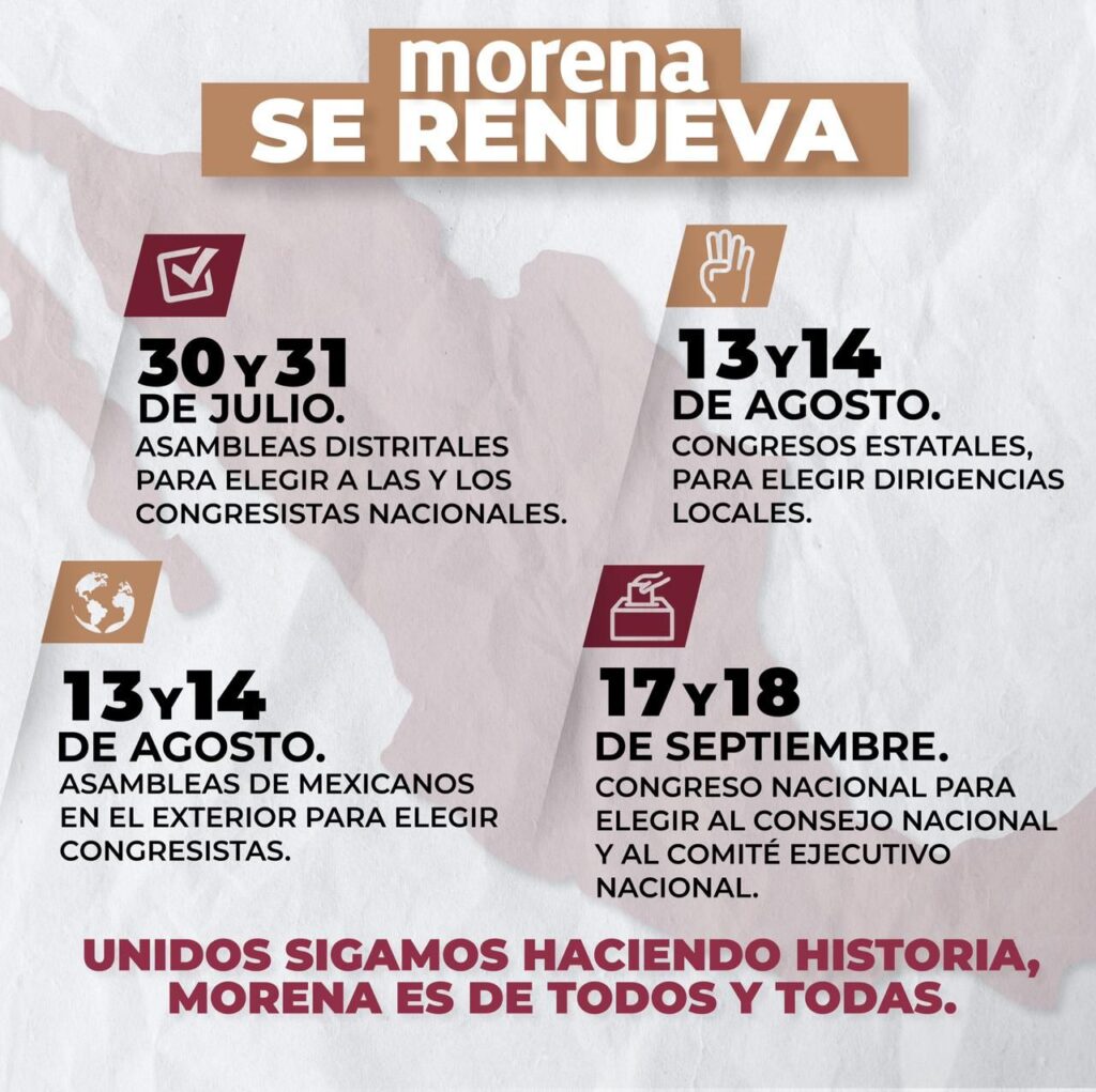 Proceso de reorganización interna de Morena sigue en marcha | Acustik  Noticias