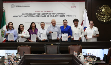 Firma Issste convenio para recuperar cuotas y aportaciones de municipios de Baja California Sur. Noticias en tiempo real
