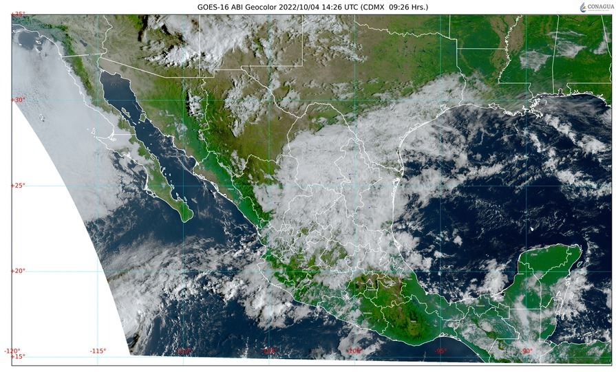 Se pronostican lluvias muy fuertes en Aguascalientes, Colima, Guanajuato, Jalisco, Michoacán, Nayarit y Sinaloa. Noticias en tiempo real