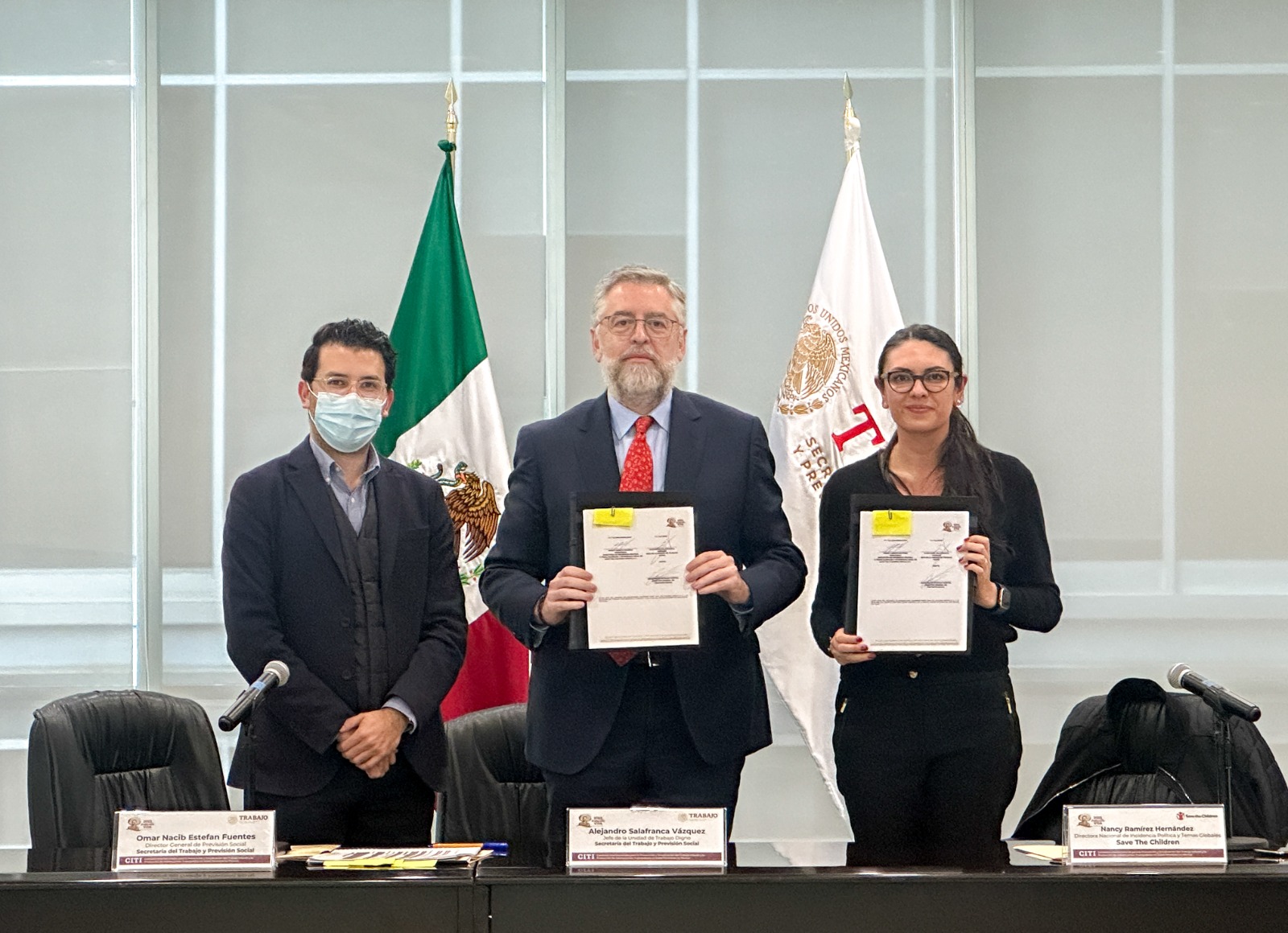 Secretaría del Trabajo y Save the Children México firman convenio para capacitar sobre trabajo infantil a la Red Nacional de Comisiones Locales de la CITI.. Noticias en tiempo real