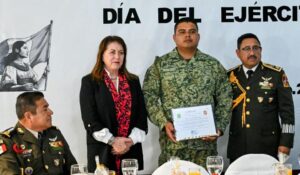 Margarita González destaca labor del Ejército Mexicano